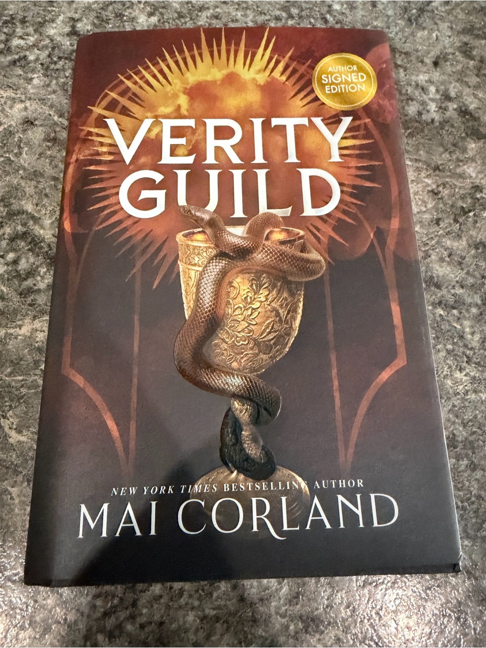 Verity Guild by Mai Corland - Gold & Brown Hardcover (Author Signed Edition)